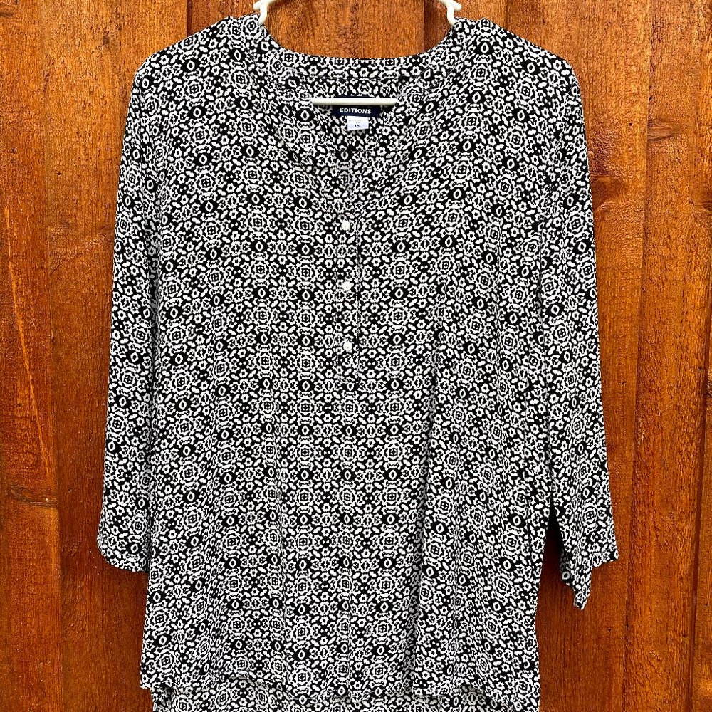 Black & White Blouse